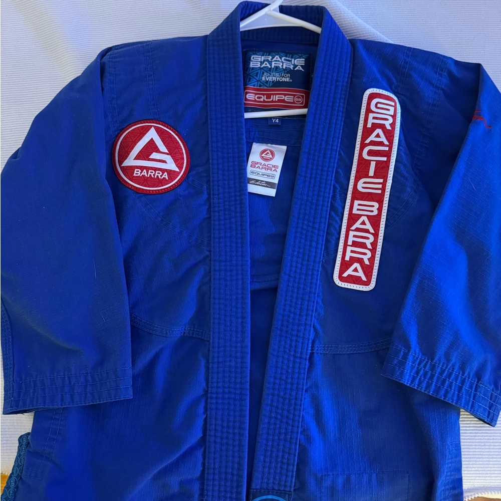 Kids Blue Jiu-Jitsu Jacket Size Y4